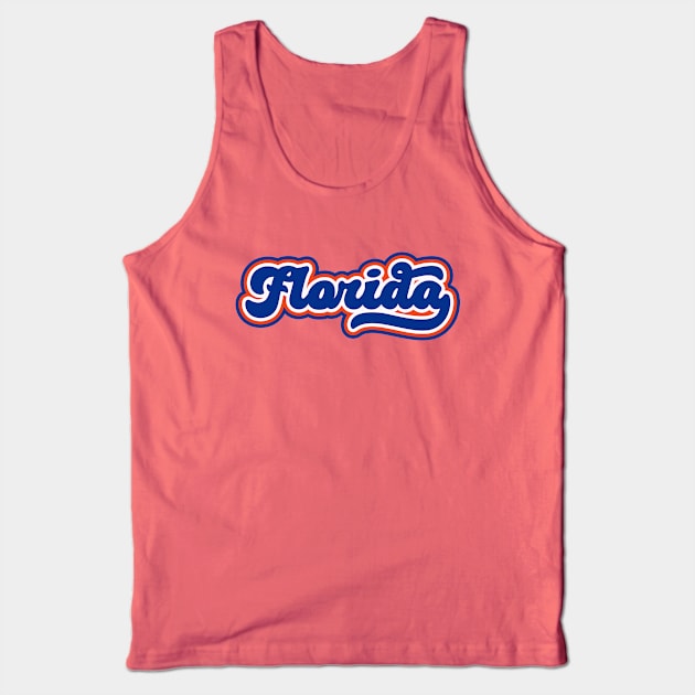 Retro Florida Script Tank Top by SLAG_Creative